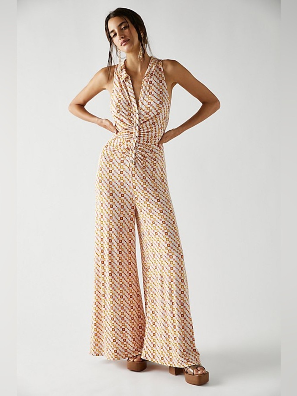 Free People Shayla Halter Jumpsuit Size XS